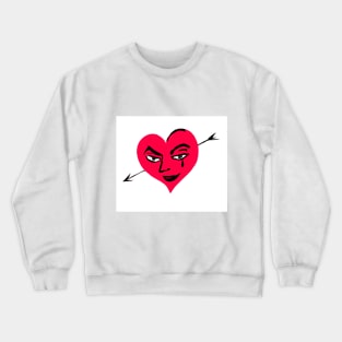 evil red heart Crewneck Sweatshirt